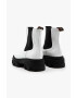 Charles Footwear Кожени боти челси в бяло с платформа - Pepit.bg
