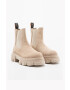 Charles Footwear Кожени боти челси в бежово с платформа - Pepit.bg