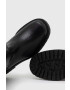 Charles Footwear Кожени ботуши Dora в черно с равна подметка - Pepit.bg