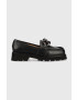 Charles Footwear Кожени мокасини Bella в черно с платформа Bella.Loafer - Pepit.bg