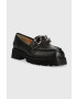 Charles Footwear Кожени мокасини Bella в черно с платформа Bella.Loafer - Pepit.bg