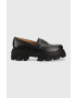 Charles Footwear Кожени мокасини Mey в черно с платформа Mey.Loafer.Basic - Pepit.bg