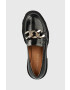 Charles Footwear Кожени мокасини Mey в черно с платформа Mey.Loafer - Pepit.bg