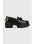Charles Footwear Кожени мокасини Saline в черно с платформа Saline.Loafer - Pepit.bg