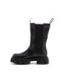 Charles Footwear Велурени боти челси в бежово с платформа - Pepit.bg