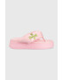 Chiara Ferragni Джапанки CF3149_012 в розово с платформа CF PLATFORM FLIP FLOP - Pepit.bg