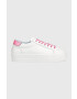 Chiara Ferragni Кожени маратонки Tennis Low Calf Eyestar в бяло - Pepit.bg