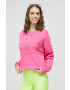 Chiara Ferragni Суичър Maxi Logomania в розово с апликация - Pepit.bg