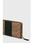 Coach Кожен портфейл Slim Accordion Zip дамски в кафяво - Pepit.bg