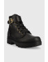 Coach Кожени кубинки Trooper дамски в черно с платформа CB068 - Pepit.bg