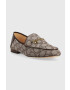 Coach Мокасини Cc888 Hanna Textured Jacquard в кафяво с равна подметка CC888 - Pepit.bg