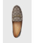 Coach Мокасини Cc888 Hanna Textured Jacquard в кафяво с равна подметка CC888 - Pepit.bg