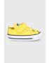 Converse Детски ниски кецове в жълто - Pepit.bg