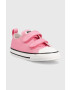Converse Детски ниски кецове в розово - Pepit.bg