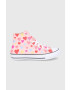 Converse Детски високи кецове в розово - Pepit.bg
