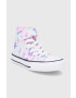 Converse Детски високи кецове в розово - Pepit.bg
