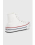 Converse Детски високи кецове Chuck Taylor All Star Lift в бяло - Pepit.bg