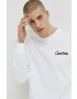 Converse Памучна блуза с дълги ръкави в бяло с апликация - Pepit.bg