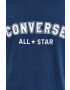 Converse Памучна тениска в тъмносиньо с принт - Pepit.bg