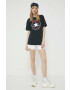 Converse Памучна тениска в черно с принт - Pepit.bg