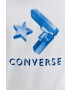Converse Памучна тениска в бяло с принт - Pepit.bg