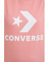 Converse Памучна тениска в розово с принт - Pepit.bg