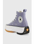 Converse Високи кецове Run Star Hike Canvas Platform в лилаво - Pepit.bg
