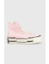 Converse Високи кецове Chuck 70 Plus HI в розово A04366C - Pepit.bg