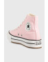 Converse Високи кецове Chuck Taylor All Star Eva Lift в розово A04354C - Pepit.bg