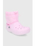 Crocs Апрески Classic Lined Neo Puff Boot в розово 206630 - Pepit.bg