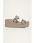 Crocs Чехли дамски в кафяво със скосена платформа - Pepit.bg