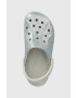Crocs Чехли BAYA GLITTER CLOG в сребристо 205925 - Pepit.bg