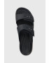 Crocs Чехли Brooklyn Low Wedge Sandal в тъмносиньо с платформа 207431 - Pepit.bg