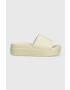 Crocs Чехли Brooklyn Slide в бежово със скосена платформа 208728 - Pepit.bg