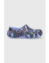 Crocs Чехли Classic Butterfly Clog в лилаво с платформа 208257 - Pepit.bg