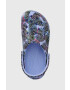 Crocs Чехли Classic Butterfly Clog в лилаво с платформа 208257 - Pepit.bg
