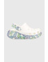 Crocs Чехли Classic Crush Butterfly Clog в бяло с платформа 208258 - Pepit.bg