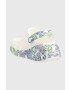 Crocs Чехли Classic Crush Butterfly Clog в бяло с платформа 208258 - Pepit.bg