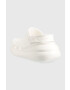 Crocs Чехли Classic Crush Clog в бяло с платформа 207521 - Pepit.bg