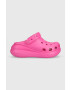 Crocs Чехли Classic Crush Clog в розово с платформа 207521 - Pepit.bg