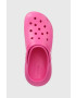 Crocs Чехли Classic Crush Clog в розово с платформа 207521 - Pepit.bg