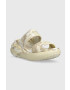 Crocs Чехли Classic Crush Marbled Sandal в бежово с платформа 208235 - Pepit.bg
