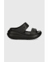 Crocs Чехли Classic Crush Sandal в черно с платформа 207670 - Pepit.bg