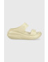 Crocs Чехли CLASSIC CRUSH SANDAL в бежово с платформа 207670 - Pepit.bg
