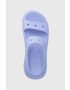 Crocs Чехли CLASSIC CRUSH SANDAL в лилаво с платформа 207670 - Pepit.bg
