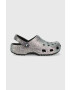 Crocs Чехли Classic Glitter Clog в сребристо 205942 - Pepit.bg