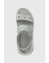 Crocs Чехли Classic Mega Crush Sandal в сиво с платформа 207989 - Pepit.bg
