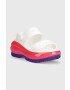 Crocs Чехли Classic Mega Crush Sandal в бяло с платформа 207989 - Pepit.bg