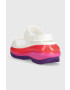 Crocs Чехли Classic Mega Crush Sandal в бяло с платформа 207989 - Pepit.bg