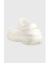 Crocs Чехли Classic Mega Crush Sandal в бяло с платформа 207989 - Pepit.bg